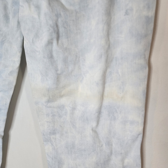 Paige‎ Hoxton Ankle Peg Step Hem Flaw Straight Leg Women 26 Tie Dye Splotch Jean - Picture 6 of 11